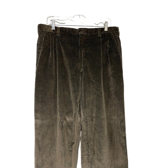 Jos. A Bank Men's Classic Fit Straight Leg Corduroy Pants Black Size 36 - Picture 4 of 4